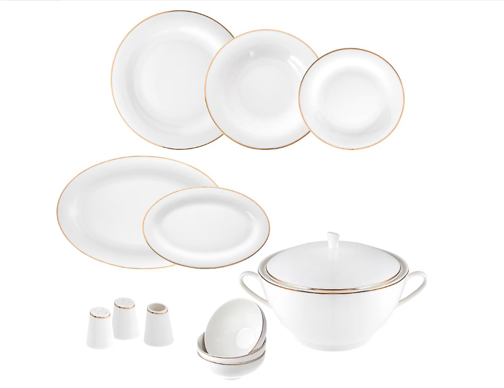 Jumbo Bright Gold 12 Kişilik 60 Parça Yemek Takımı