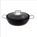 Jumbo duplin black indüksiyon tabanlı basık tencere 26 cm