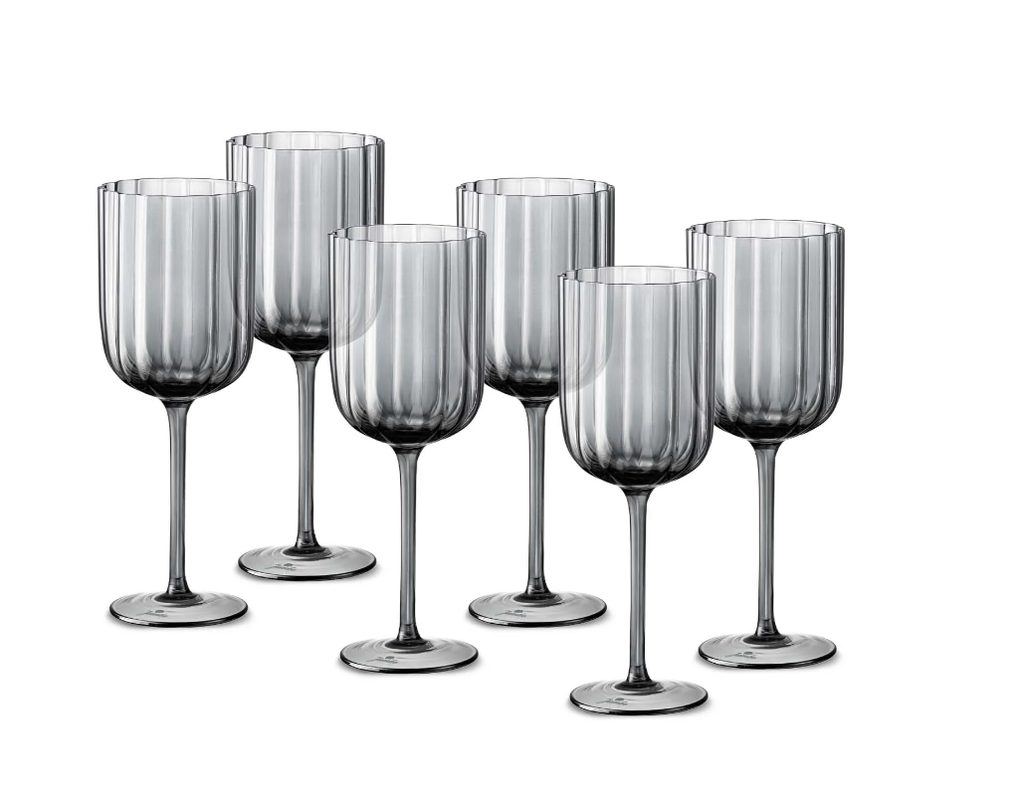 Jumbo Foggy Grey 6'lı Kadeh Takımı