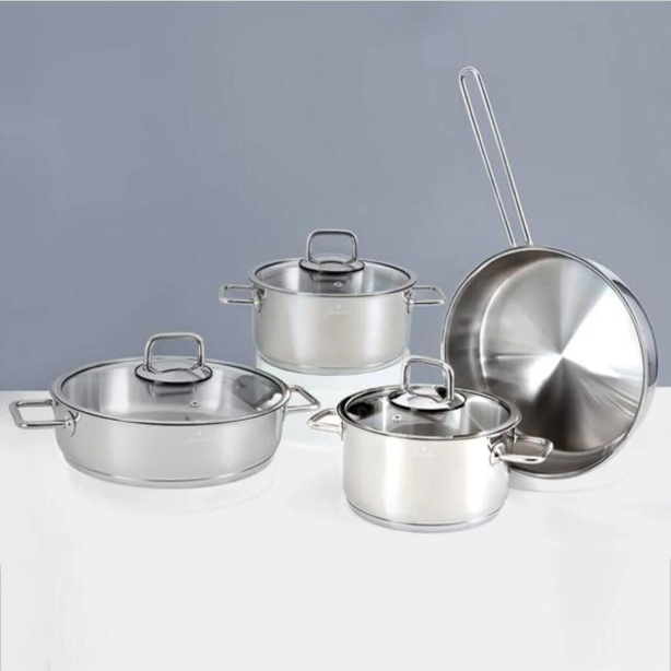 Jumbo Palermo 7 Parça Çelik Tencere Seti