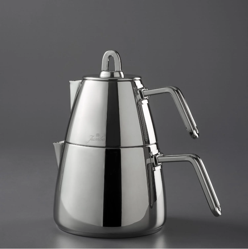 Jumbo Teos Çaydanlık Metal Saplı