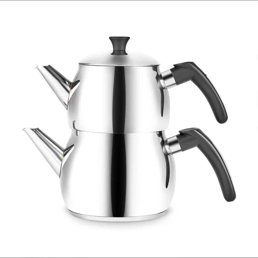 Karaca Çise Indüksiyon Tabanlı Midi Çaydanlık Takımı Siyah