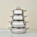 Karaca Emirgan 8 Parça Çelik Tencere Seti