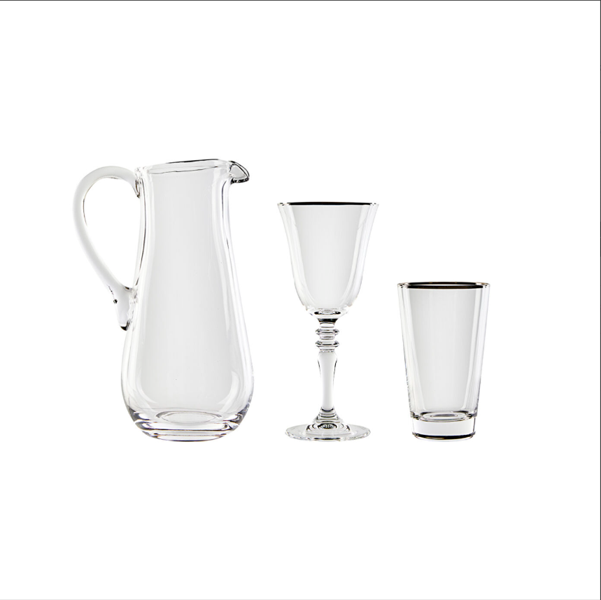 Karaca Jamie Platin Rim 23 Parça Bardak Seti