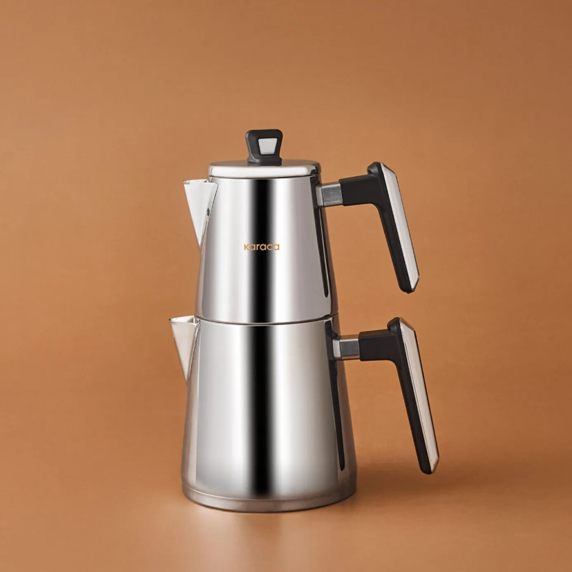 Karaca Space PowerSteel Pro 316 Çelik Çaydanlık Takımı Medium