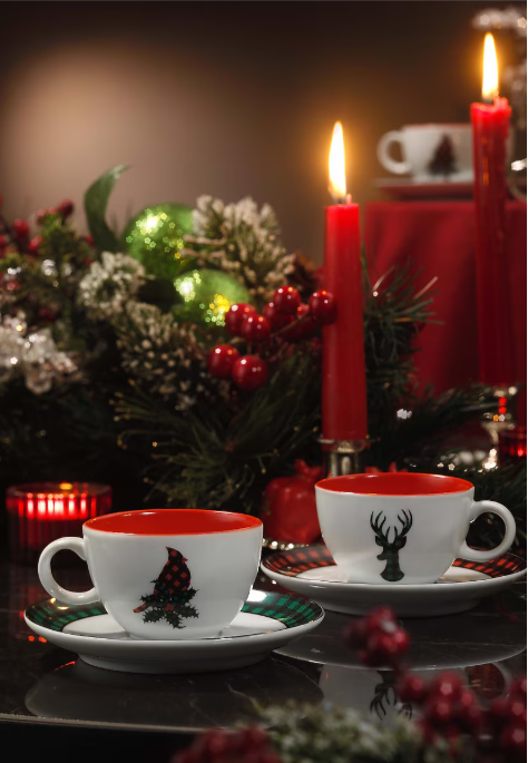 Kütahya Porselen Zeugma 2 Kişilik Kahve Fincan Takımı 11896