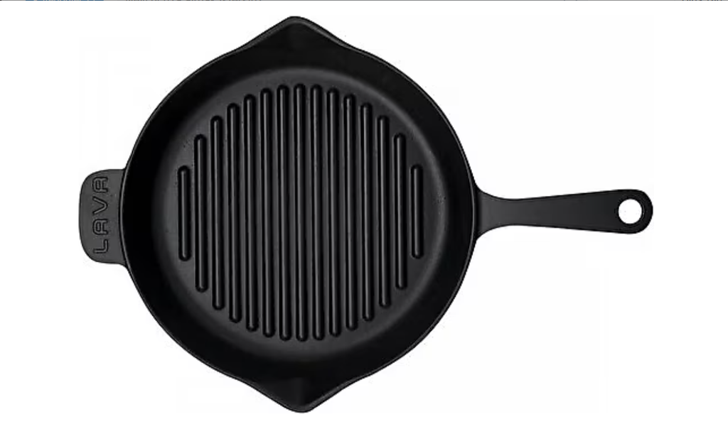 Lava LV ECO Y GT 28 Yuvarlak Metal Kulplu 28 cm Döküm Izgara Tava