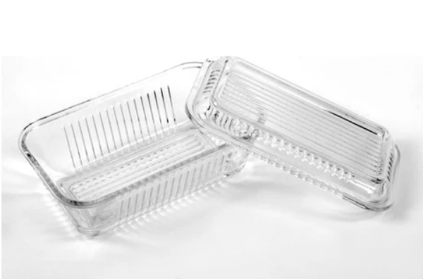 Paşabahçe 480 cc Kapaklı Cam Peynir Saklama Kabı - Yerli Üretim