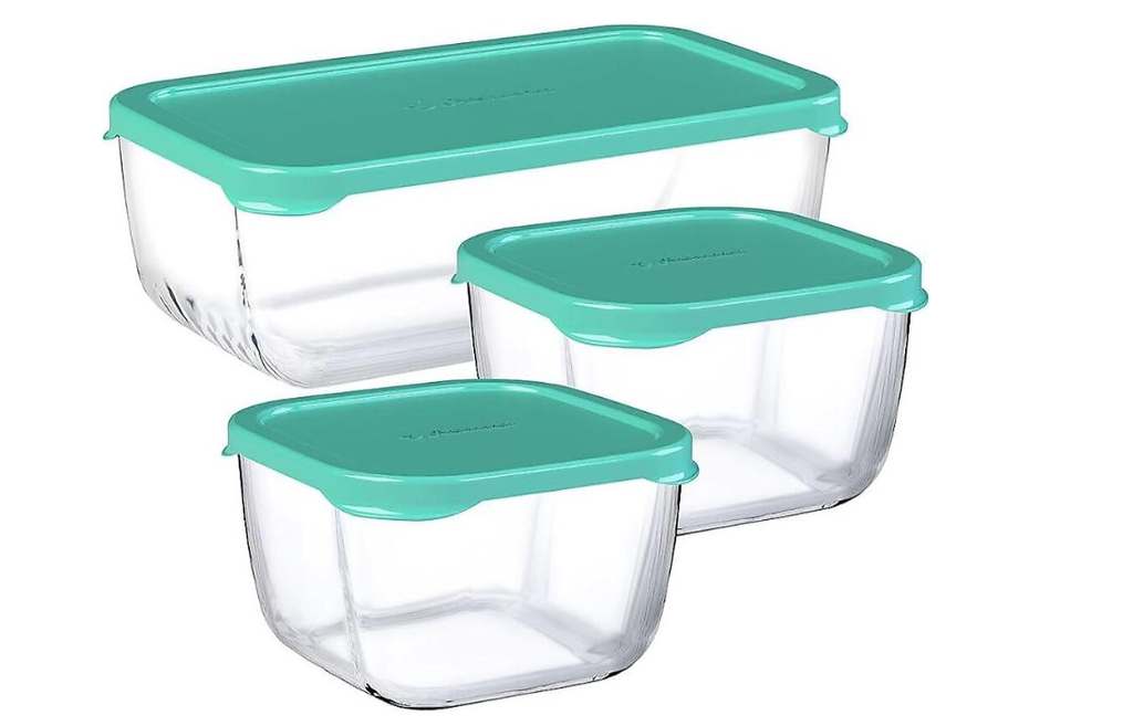 Paşabahçe 96881 3lü Saklama Kabı Mavi Kapak