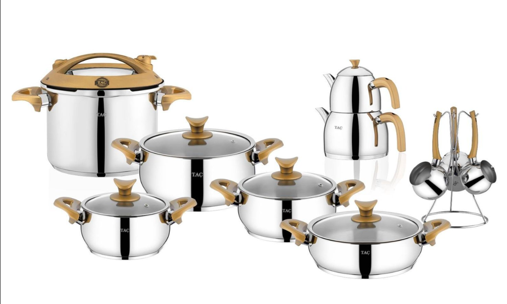 Taç Lina 18 Parça Çeyiz Seti Gold TAÇ-4717