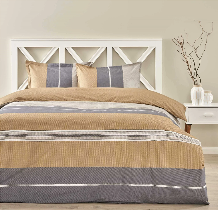 Taç Natural Dreams Pamuk Nevresim Takımı Vera Gri Çift Kişilik