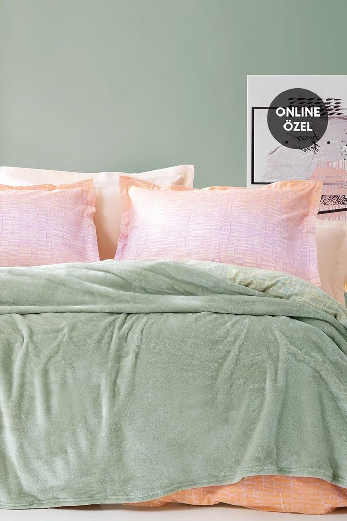 Yataş Olenna Adaçayı 150x220 cm Welsoft Tek Kişilik Battaniye