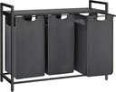 SONGMICS Depolama Alanlı Tabure, 300 kg'a Kadar Dayanıklı, Beyaz, 38 x 38 x 38 cm, LSF103