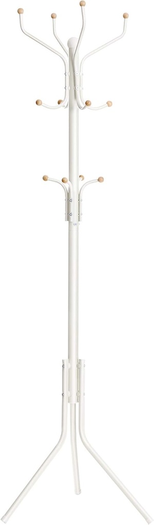 SONGMICS Askı Standı, Sağlam Metal Elbise Askısı, Gardırop Boyu Yaklaşık 182 cm, Beyaz, Rcr19W