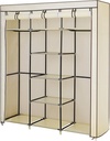 SONGMICS Katlanır Kumaş Elbise Dolabı, 175x150x45 CM, Siyah RYG12B