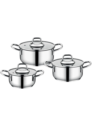 [AZN] Aryıldız Solo 6 Parça Çelik Güveç Seti