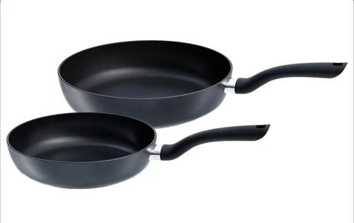 [AZN] Fissler Derin Tava Seti Granit Kaplama 24 cm ve 28 cm Siyah Renk 2 Parça
