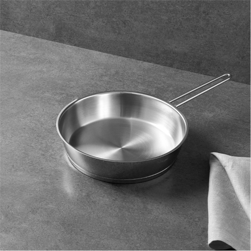 [AZN] Hisar Optima Bergama İndüksiyon Tabanlı Çelik Basık Tencere 24 cm