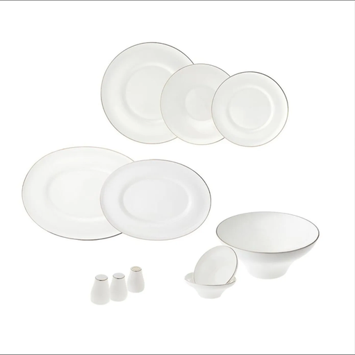 [AZN] Jumbo 60 Parça Star Yemek Takımı Platin