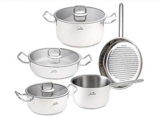 [AZN] Jumbo 8 Parça Derin Tencere Seti 20-24 cm 304 Paslanmaz Çelik Gövde