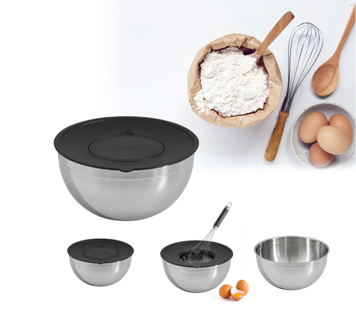 [AZN] Jumbo Globe 9 Parça Rendeli Saklama Kabı Seti - Mat Siyah 2