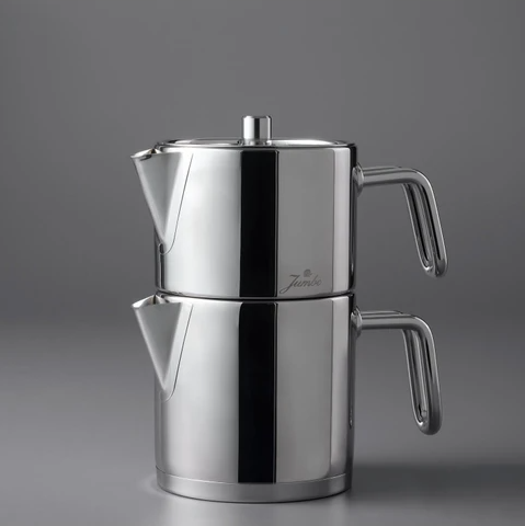 [AZN] Jumbo Metalix Midi Paslanmaz Çelik 1,2 Litre Gümüş Çaydanlık Düşme Önleyici Kapaklı