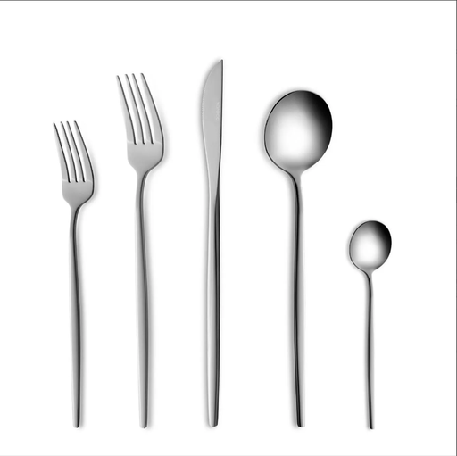 [AZN] Karaca Orion Platin 30 Parça 6 Kişilik Çatal Kaşık Bıçak Seti