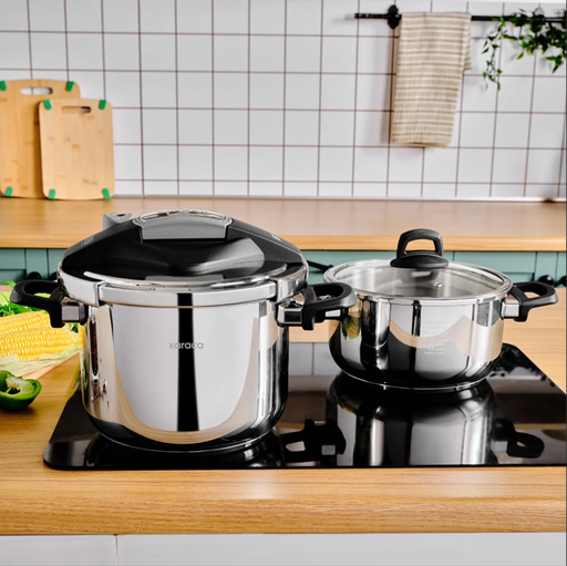 [AZN] Karaca Perfect Gray 4+6 Lt Düdüklü Tencere Seti