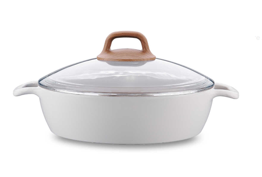 [AZN] Korkmaz A2982 Gusto Seramik Kısa Tencere 26X7 cm