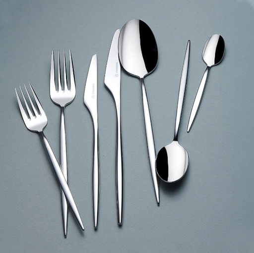 [AZN] Korkmaz Casablanca 84 Parça Çatal Kaşık Bıçak Seti 18/10 Paslanmaz Çelik Parlak Yüzey