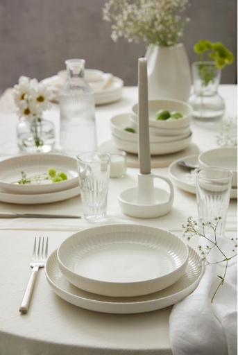 [AZN] Kütahya Porselen Bone Crest 18 Parça 6 Kişilik Yemek Takımı