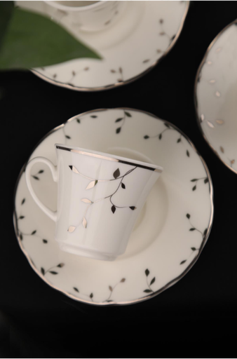 [AZN] Kütahya Porselen Bone Olympos 12 Parça 6 Kişilik Kahve Takımı