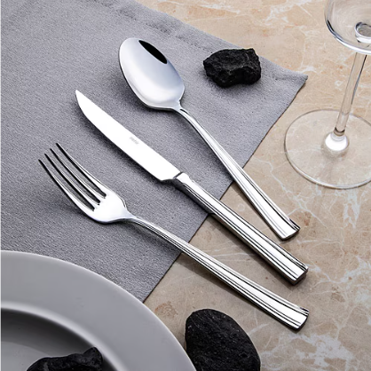 [AZN] Nehir Katre Sade 6 Kişilik 36 Parça Çatal Kaşık Bıçak Takımı