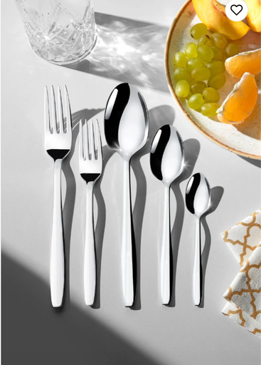 [AZN] Nehir Sahra Sade 12 Kişilik 60 Parça Aile Çatal Kaşık Takımı