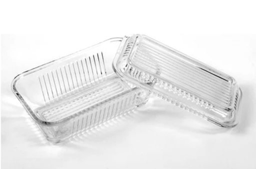 [AZN] Paşabahçe 480 cc Kapaklı Cam Peynir Saklama Kabı - Yerli Üretim