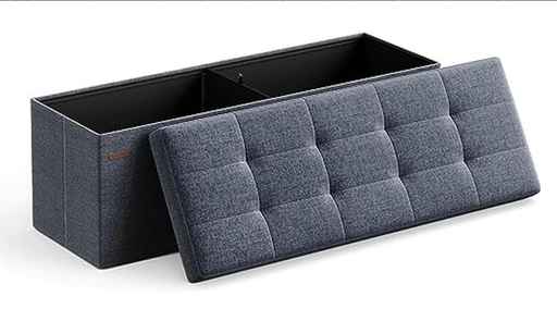 [AZN] SONGMICS 110 cm Katlanır Saklama Bölmeli Puf Bank,