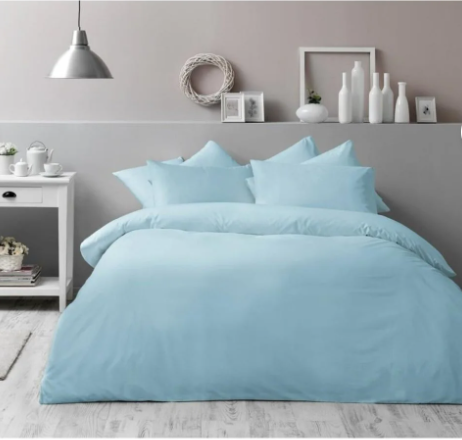 [AZN] Taç Çift Kişilik Antibakteriyel Nevresim Takımı Basic Turkuaz - 200 x 220 cm - Renkli