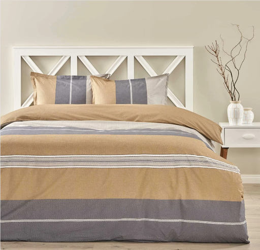 [AZN] Taç Natural Dreams Pamuk Nevresim Takımı Vera Gri Çift Kişilik