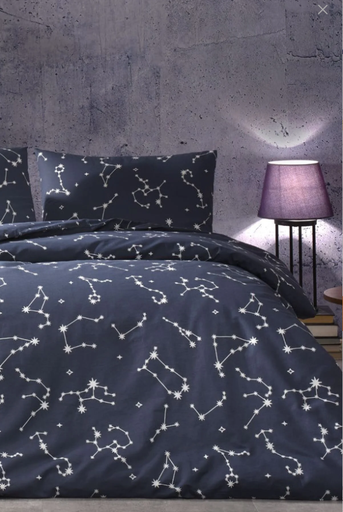 [AZN] Taç Yeni Sezon Çift Kişilik Nevresim Takımı Lonny Lacivert